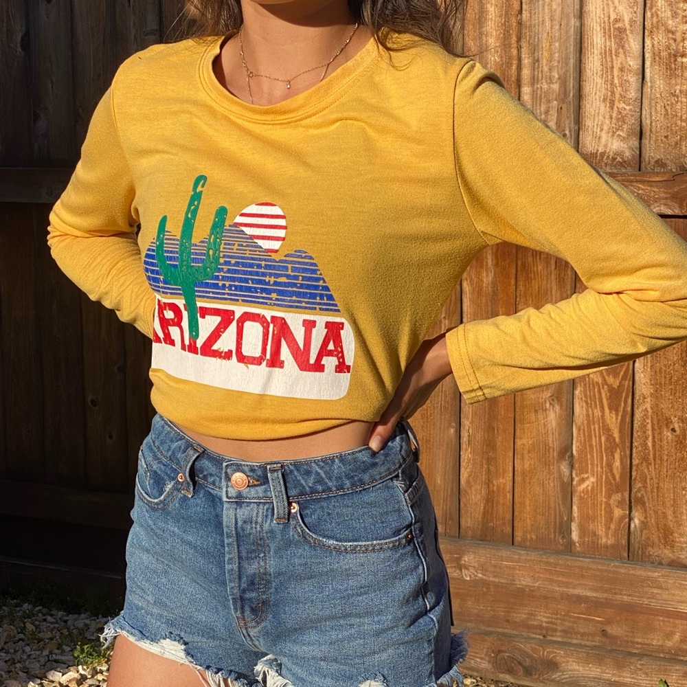 Printed “Arizona”  long sleeve shirt 🌟